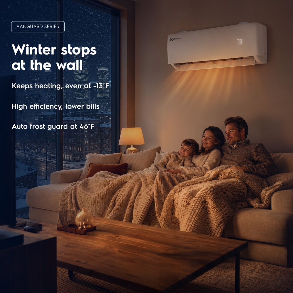 Vanguard 24,000 BTU mini split | 23 SEER2 | Wi-Fi | Up to 1,250 sq ft