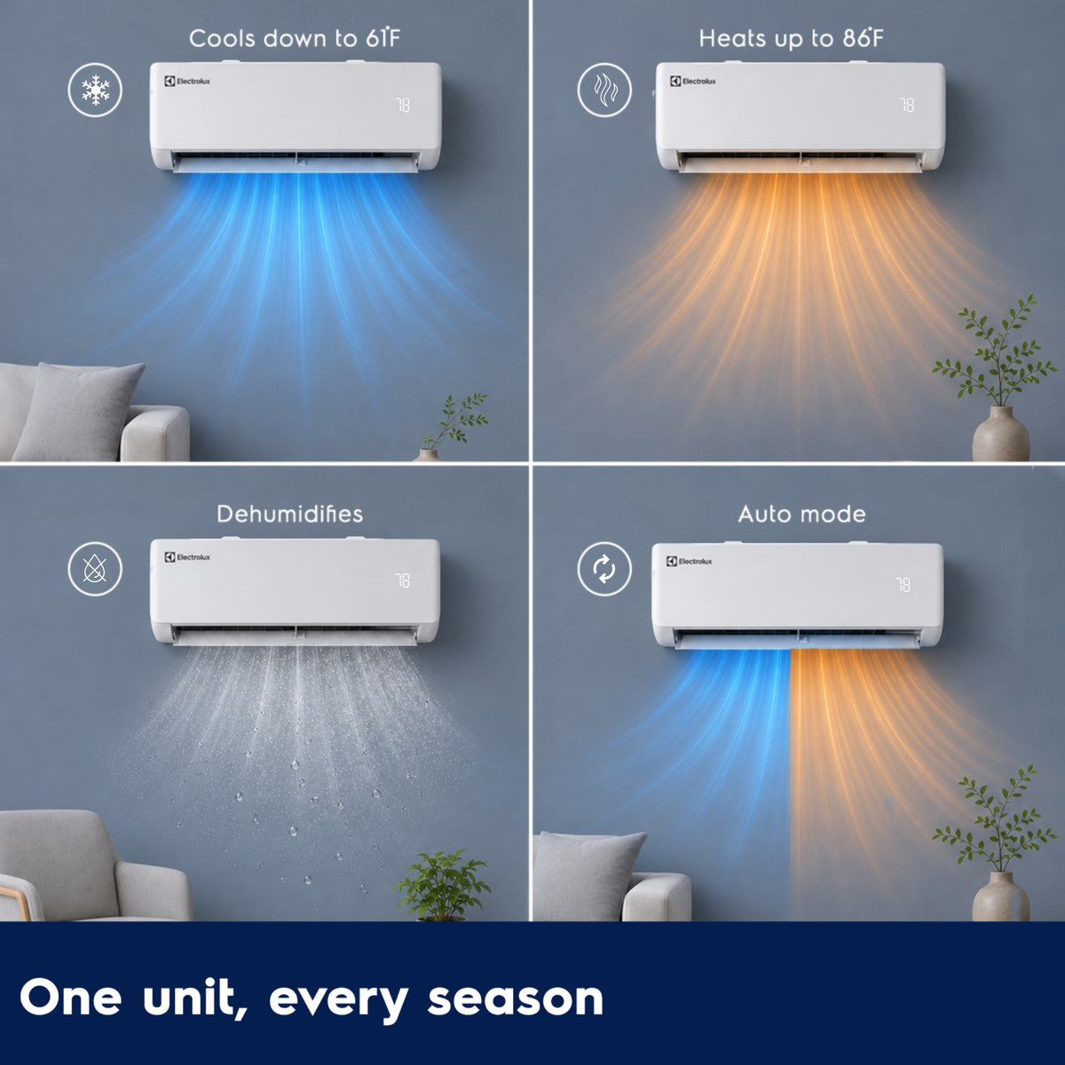 Vanguard 24,000 BTU mini split | 23 SEER2 | Wi-Fi | Up to 1,250 sq ft