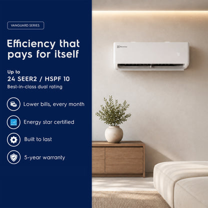 Vanguard 24,000 BTU mini split | 23 SEER2 | Wi-Fi | Up to 1,250 sq ft