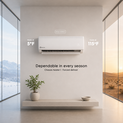 Vega 9,000 BTU mini split | 20.5 SEER2 | Wi-Fi | Up to 450 sq ft